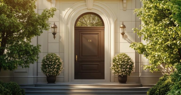Entry Door With One Sidelight for Elegant Curb Appeal and Enhanced Natural Light